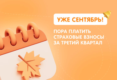 Сентябрь: пора платить страховые взносы за третий квартал | Статья Lad